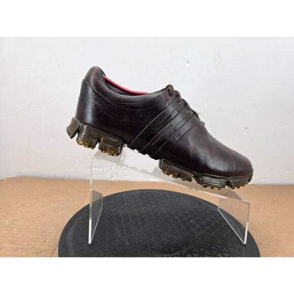 Adidas Tour 360 LTD Golf Shoes Mens  10.5  Brown Leather Spiked Retro Sport main image 6